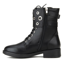 Cizme Filippo negre DBT1015 / 19 Bk negru argint gri 1