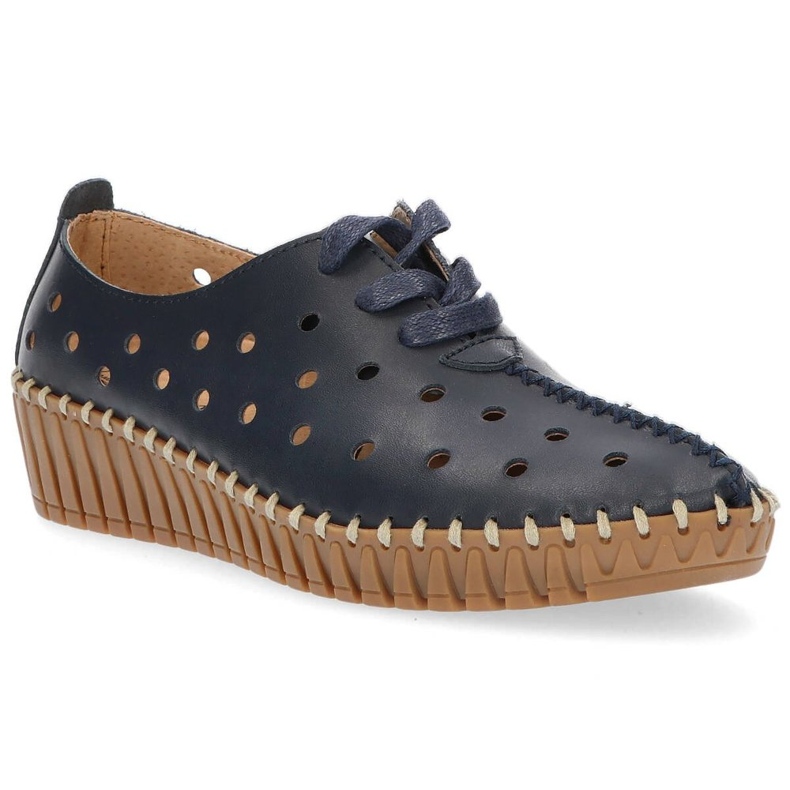 Pantofi din piele Filippo DP1230 / 20 Nv bleumarin albastru marin 2