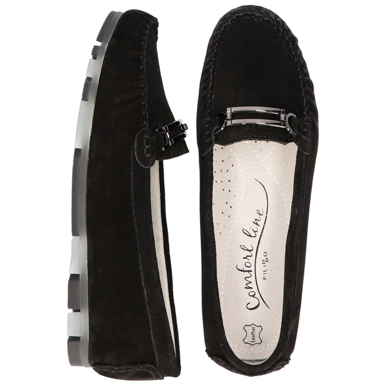 Pantofi negri Filippo DP1202 / 20 Bk negru 1