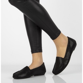 Mocasini din piele Filippo DP005 / 20 Bk negru 2