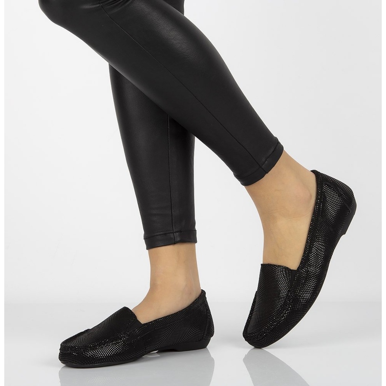 Mocasini din piele Filippo DP005 / 20 Bk negru 2