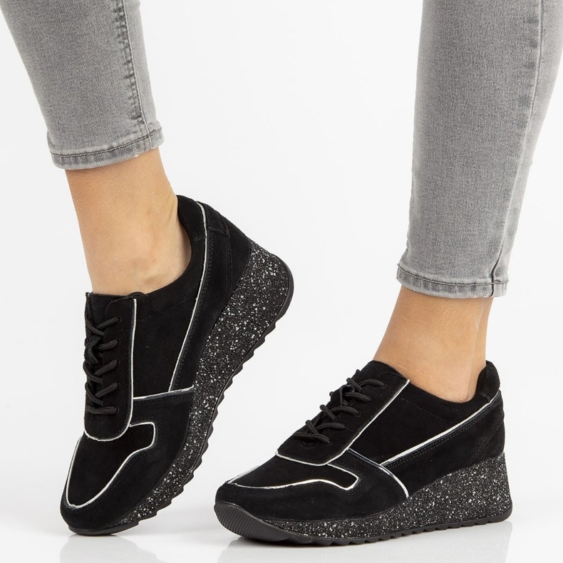 Pantofi din piele Filippo DP943 / 20 Negru 1