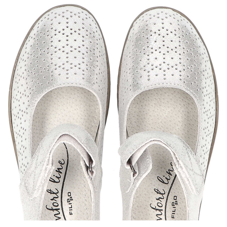 Pantofi Filippo DP1319 / 20 Si Silver argint gri 1