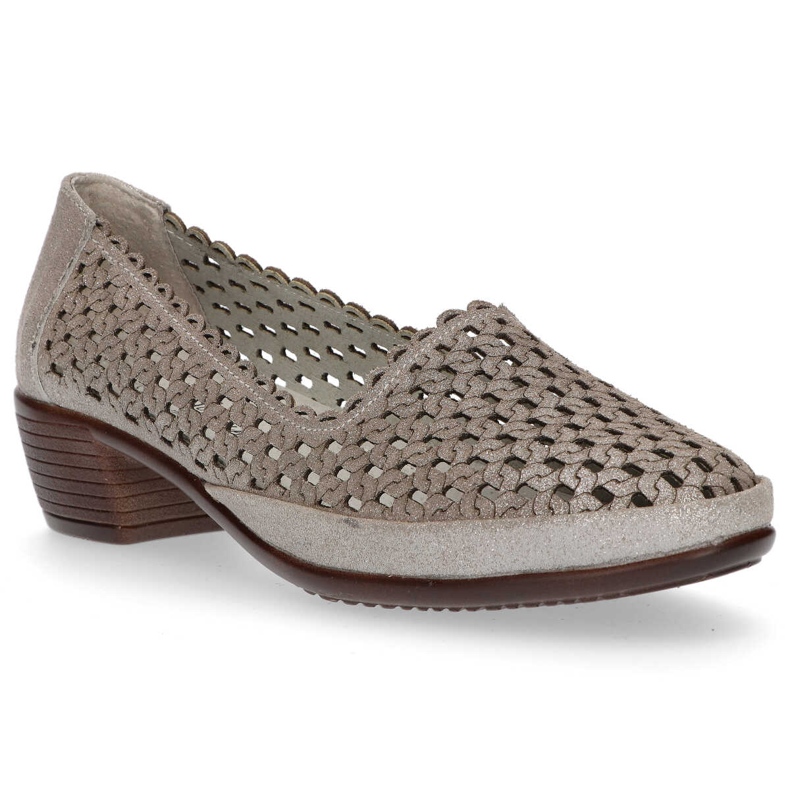 Pantofi din piele Filippo DP748 / 20 Gr gri 1