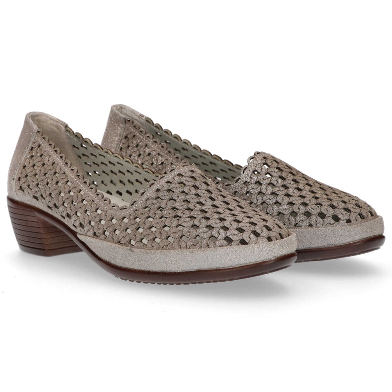 Pantofi din piele Filippo DP748 / 20 Gr gri 2