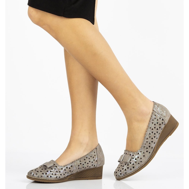 Pantofi din piele Filippo DP752 / 20 Gr gri 1 Pantofi din piele Filippo DP752 / 20 Gr gri 1