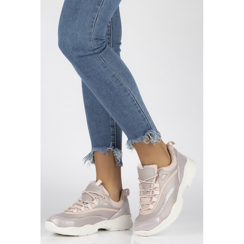 Tenisi dama piele Filippo DP1411 / 20 Pi roz 1