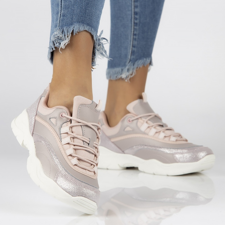 Tenisi dama piele Filippo DP1411 / 20 Pi roz 2