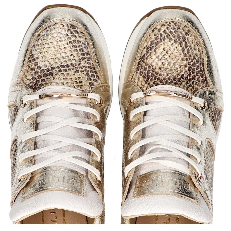 Pantofi albi Filippo 460 Golden R2 de aur 1