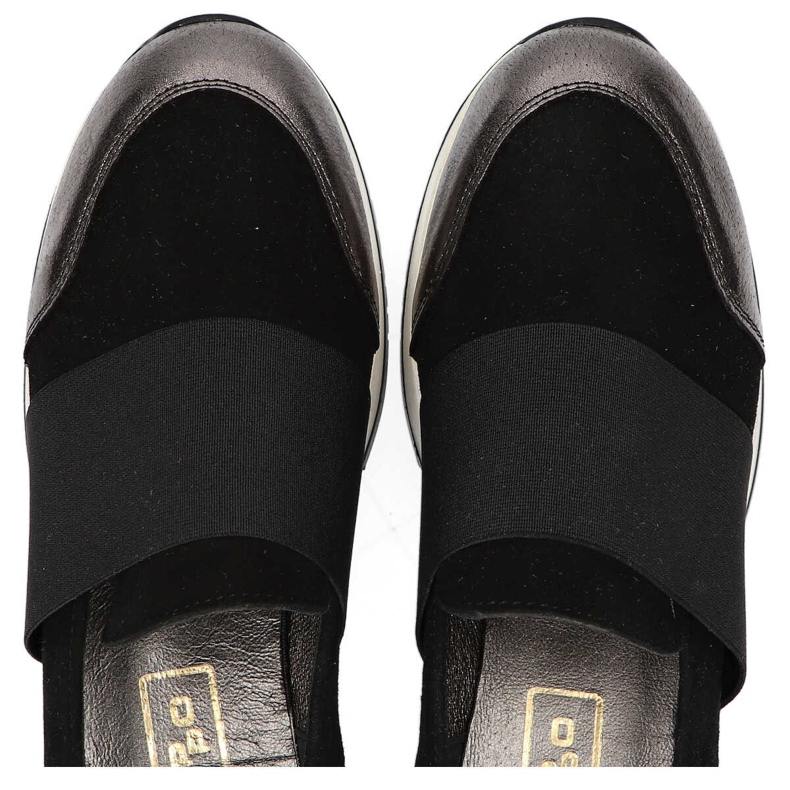 Pantofi Filippo 018 Black Suede / Nichel negru argint 1