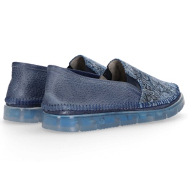 Filippo 03512-25 / 00-0 GR + pantofi WZORY albastru marin 1