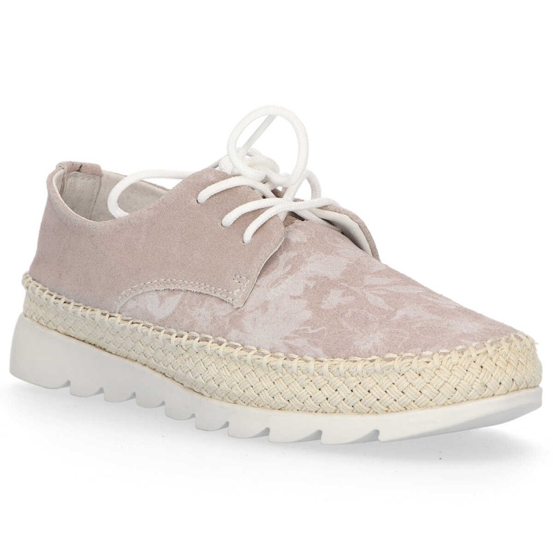 Pantofi din piele Filippo DP701 / 20 Be beige bej 2