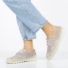 Pantofi din piele Filippo DP701 / 20 Be beige bej 1