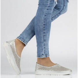 Pantofi Filippo DP1400 / 20 Si Silver kaki argint gri verde 2 Pantofi Filippo DP1400 / 20 Si Silver kaki argint gri verde 2