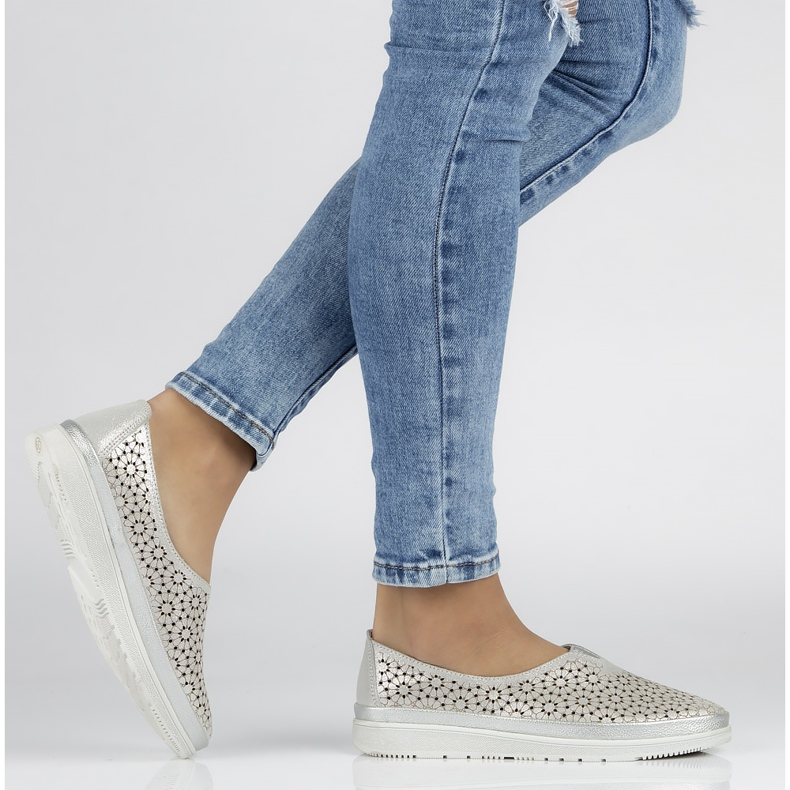 Pantofi Filippo DP1400 / 20 Si Silver kaki argint gri verde 2 Pantofi Filippo DP1400 / 20 Si Silver kaki argint gri verde 2