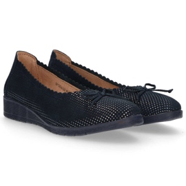 Pantofi din piele Filippo DP1254 / 20 Nv bleumarin albastru marin 1