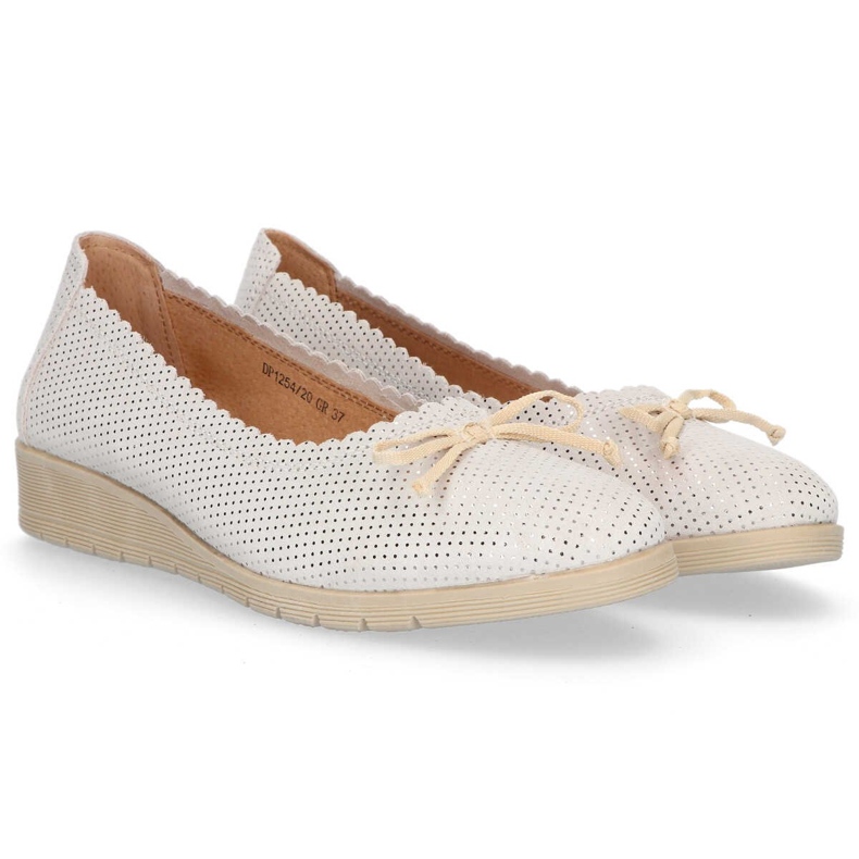 Pantofi din piele Filippo DP1254 / 20 Gr gri 1