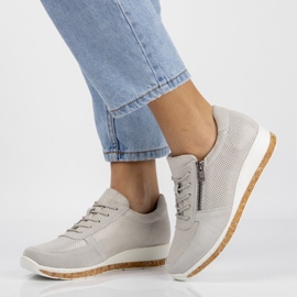 Pantofi din piele Filippo DP1252 / 20 Gr gri 1