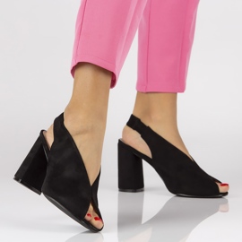 Filippo DS1292 / 20 Bk Sandale negre negru 1 Filippo DS1292 / 20 Bk Sandale negre negru 1