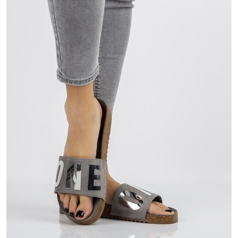 Filippo DK1374 / 20 Gr papuci gri 1