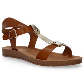 Sandale maro Filippo DS105 / 20 Br galben 1