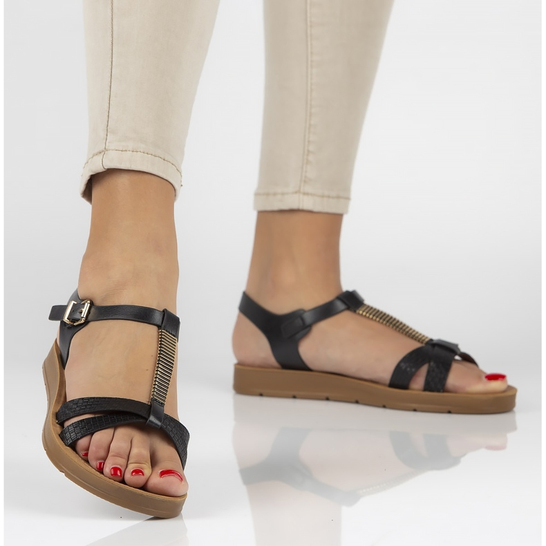 Sandale Filippo DS802 / 20 Bk Black negru 2