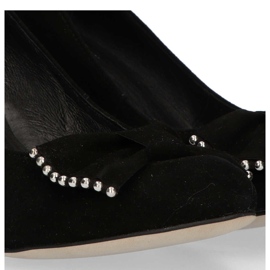 Filippo 1430 Pompe din piele intoarsa neagra negru 1