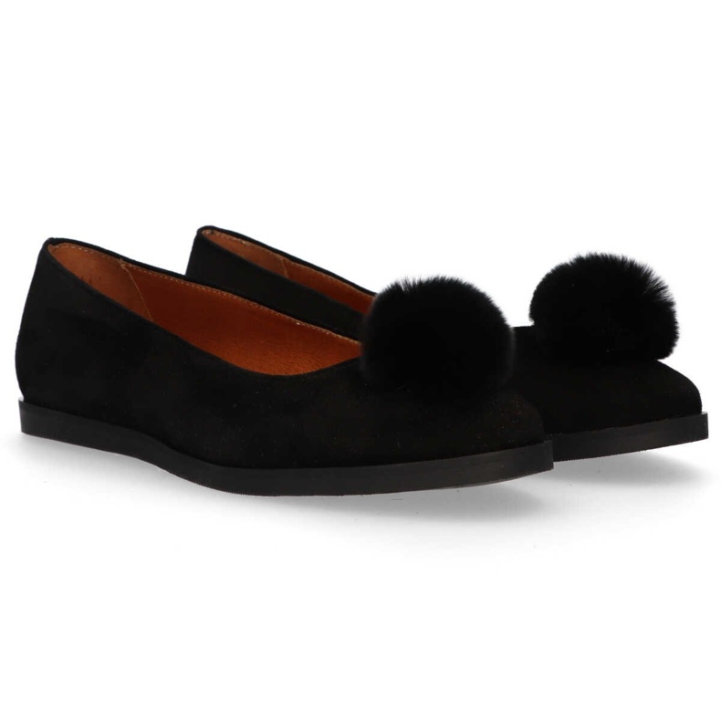 Balerina Filippo 1320 Black Suede negru 1