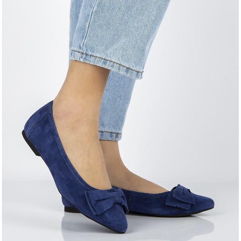 Balerini din piele Filippo DP1329 / 20 Nv bleumarin albastru marin 1