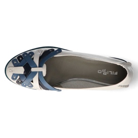 Filippo 04500-11 / 00-0 pantofi albi 3