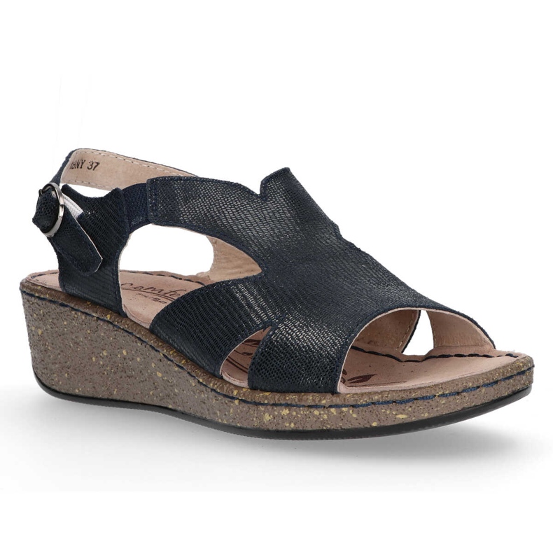 Sandale din piele Filippo DS097 / 18 Nv bleumarin albastru marin 1