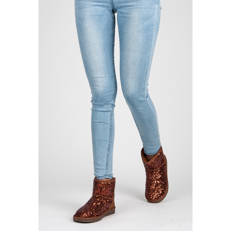 Torna Muklukes strălucitoare maro 2