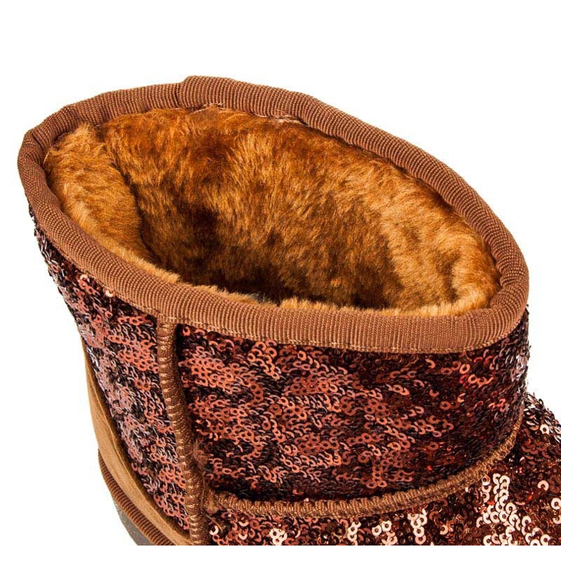 Torna Muklukes strălucitoare maro 1