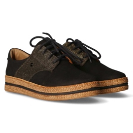 Pantofi din piele Filippo 10123 negru 1