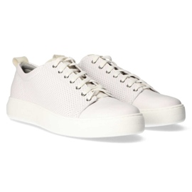Pantofi din piele Filippo 1476 Alb 2