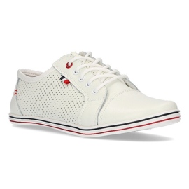 Pantofi din piele Filippo DP009 / 21 Wh alb 1