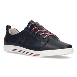 Pantofi din piele Filippo DP008 / 21 Nv bleumarin albastru marin 1