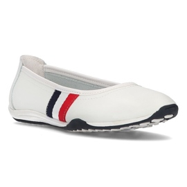 Pantofi din piele Filippo DP2063 / 21 Wh alb 1
