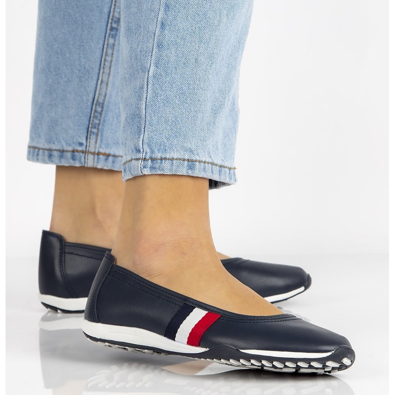 Pantofi din piele Filippo DP2063 / 21 Nv bleumarin albastru marin 2