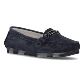 Mocasini din piele Filippo DP1202 / 21 Nv bleumarin albastru marin 1