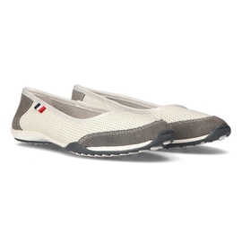 Pantofi din piele Filippo DP142 / 21 Wh Gr alb-gri 1