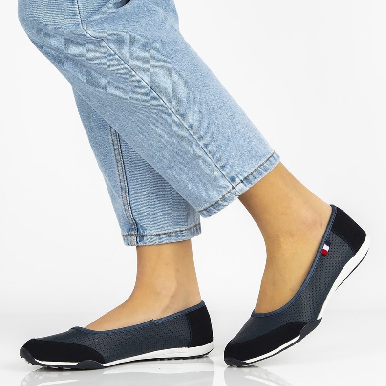 Pantofi din piele Filippo DP142 / 21 Nv bleumarin albastru marin 2