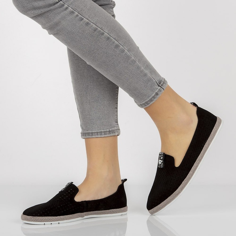 Pantofi din piele Filippo DP081 / 21 Bk negru 2