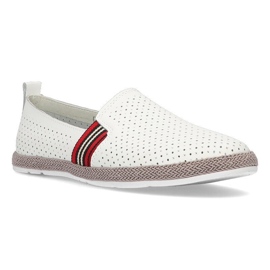 Pantofi din piele Filippo DP2309 / 21 Wh alb 2