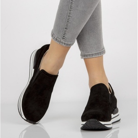 Tenisi din piele Filippo DP1512 / 21 Bk negri negru 1