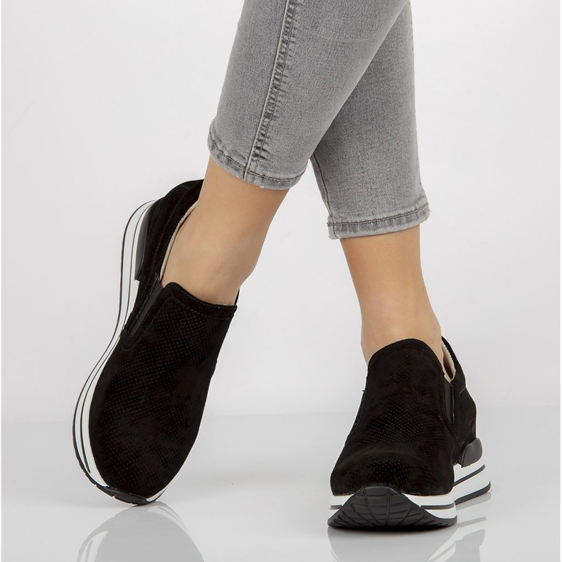 Tenisi din piele Filippo DP1512 / 21 Bk negri negru 1