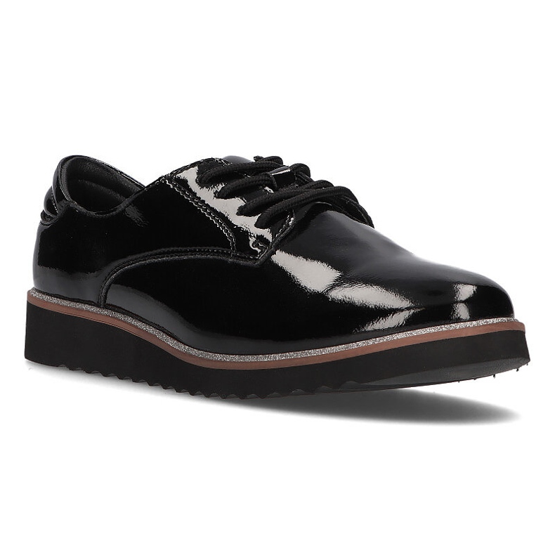 Pantofi din piele Filippo DP1514 / 21 Bk negru 1