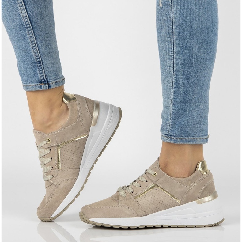 Tenisi din piele Filippo DP2003 / 21 Be beige bej 1 Tenisi din piele Filippo DP2003 / 21 Be beige bej 1