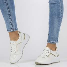 Tenisi din piele Filippo DP2003 / 21 Wh alb 1 Tenisi din piele Filippo DP2003 / 21 Wh alb 1