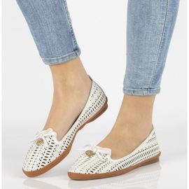 Piele ajurata lords Filippo DP2034 / 21 Wh alb 1